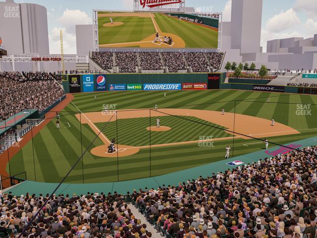 Seating view for Progressive Field Section Suite 133