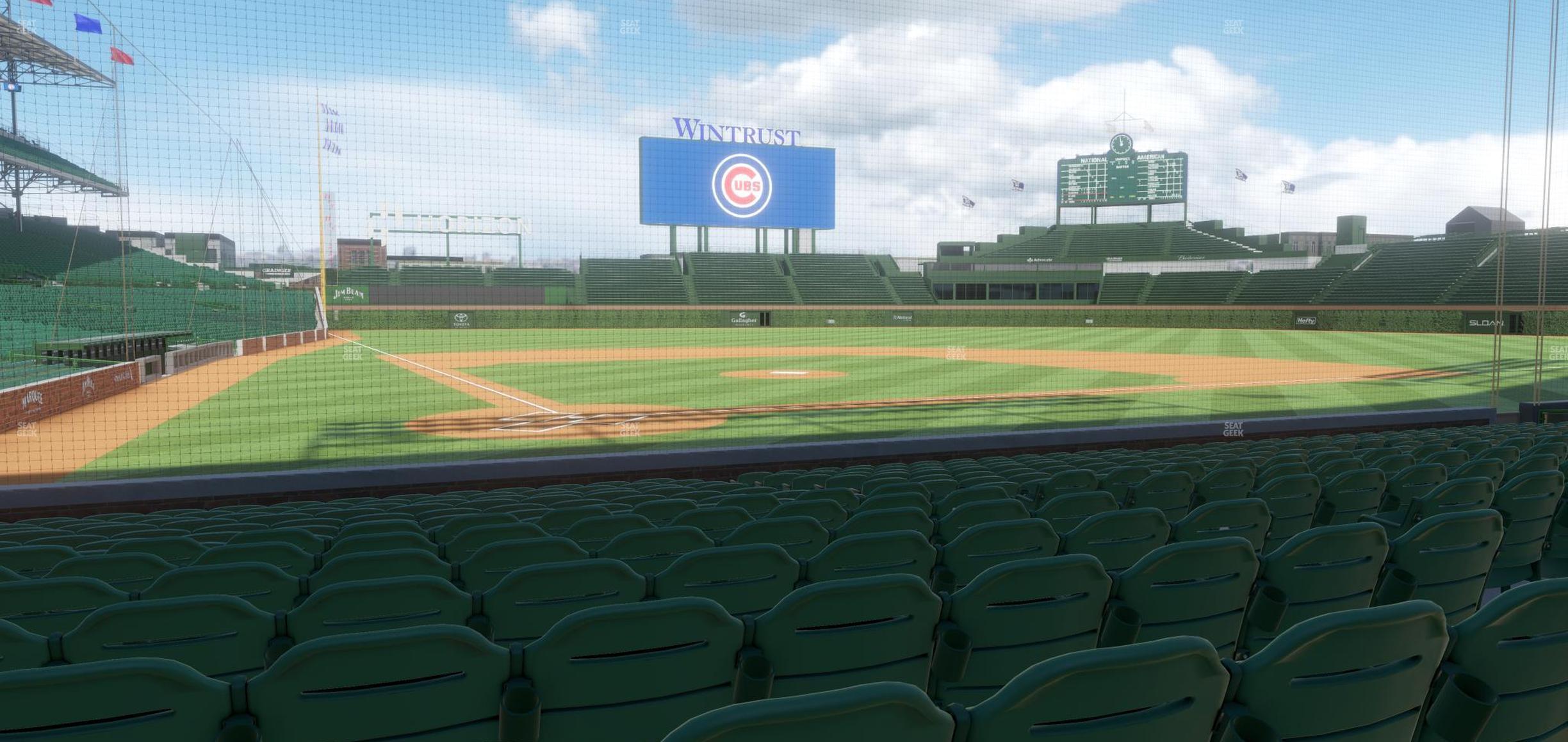 Seating view for Wrigley Field Section Club Box Home Plate 20