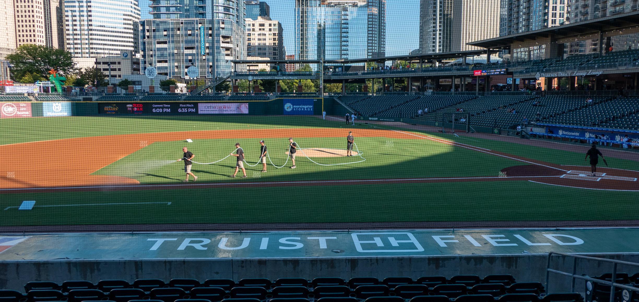 Seating view for Truist Field Section 115