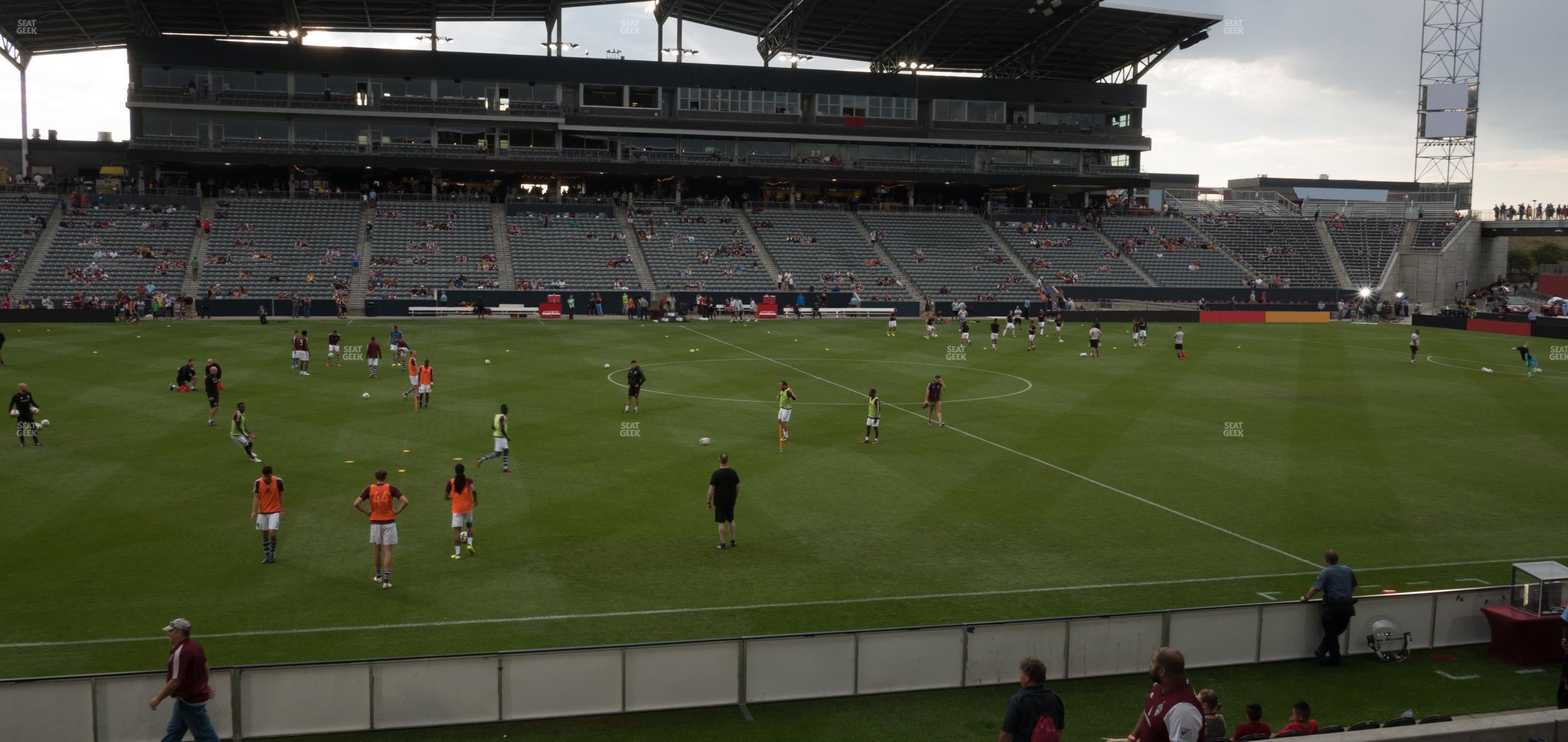 Seating view for Dick's Sporting Goods Park Section 108