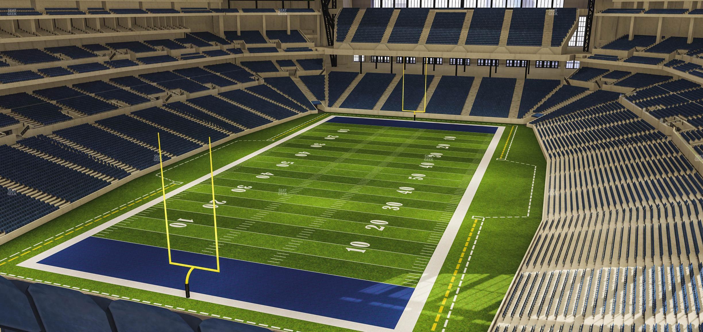 Seating view for Lucas Oil Stadium Section 524