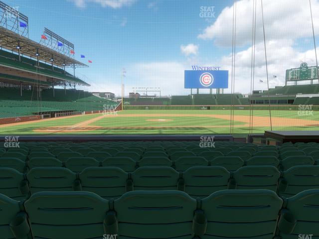 Seating view for Wrigley Field Section Club Box Home Plate 22