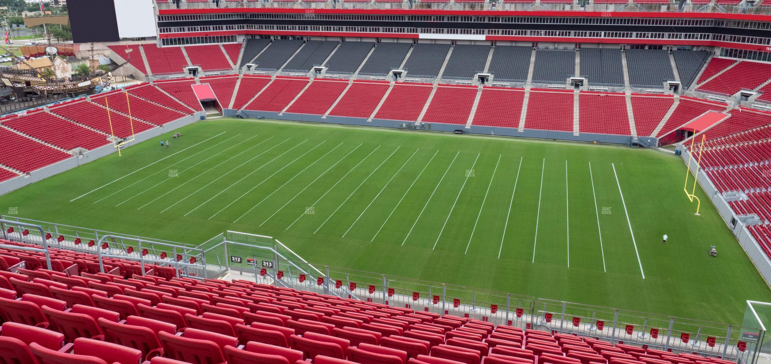 Seating view for Raymond James Stadium Section 313