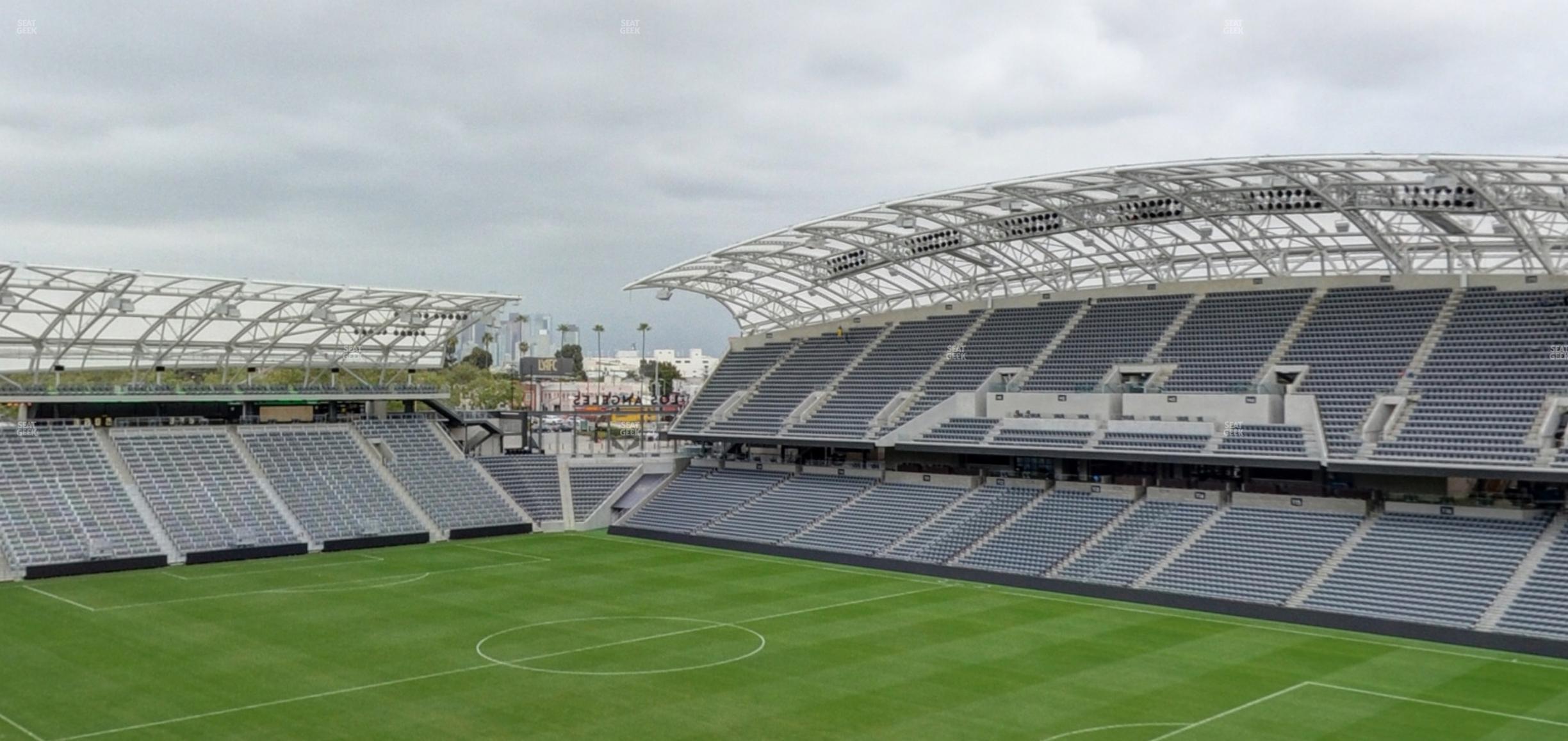 Seating view for BMO Stadium Section City View Loge 6