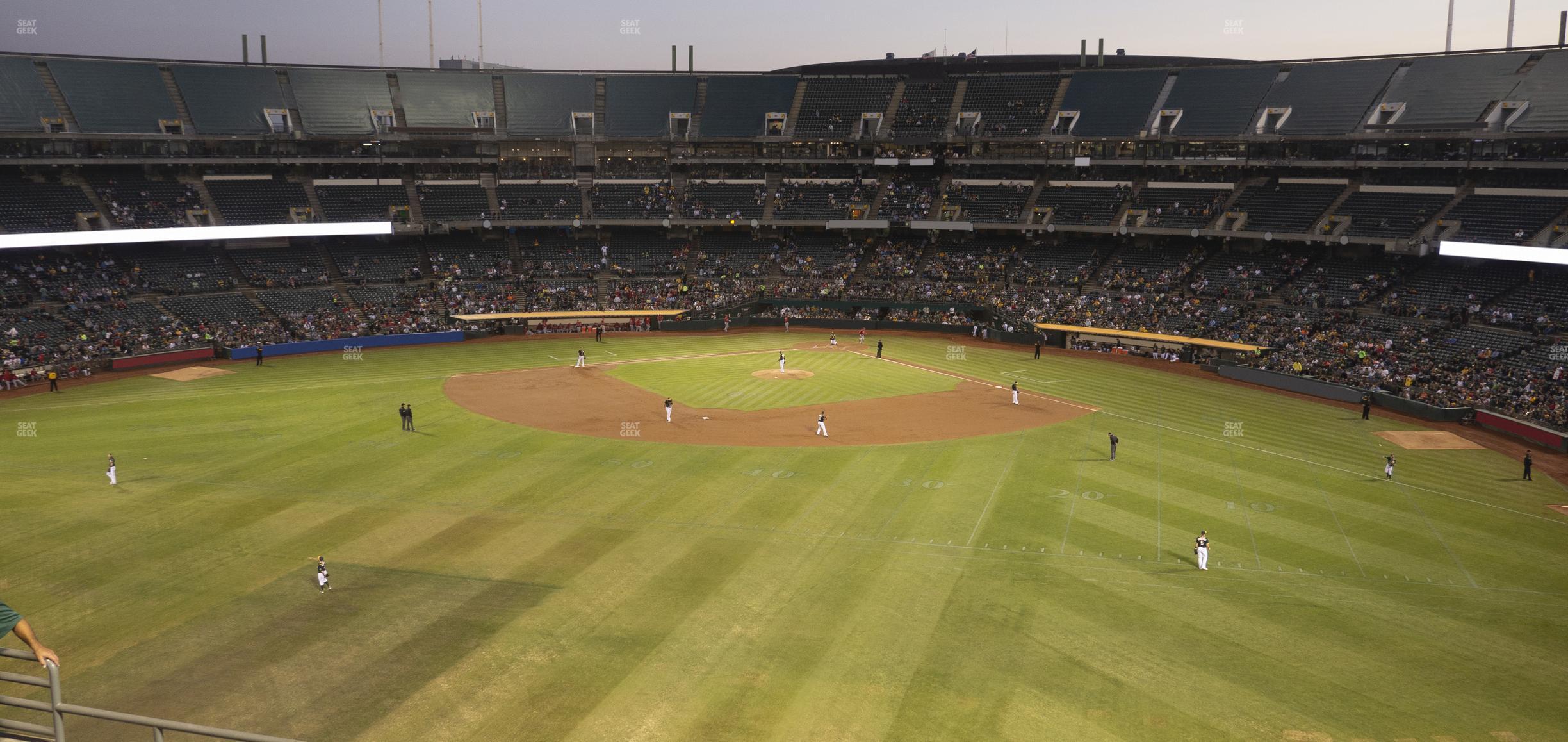 Seating view for Oakland Coliseum Section 239