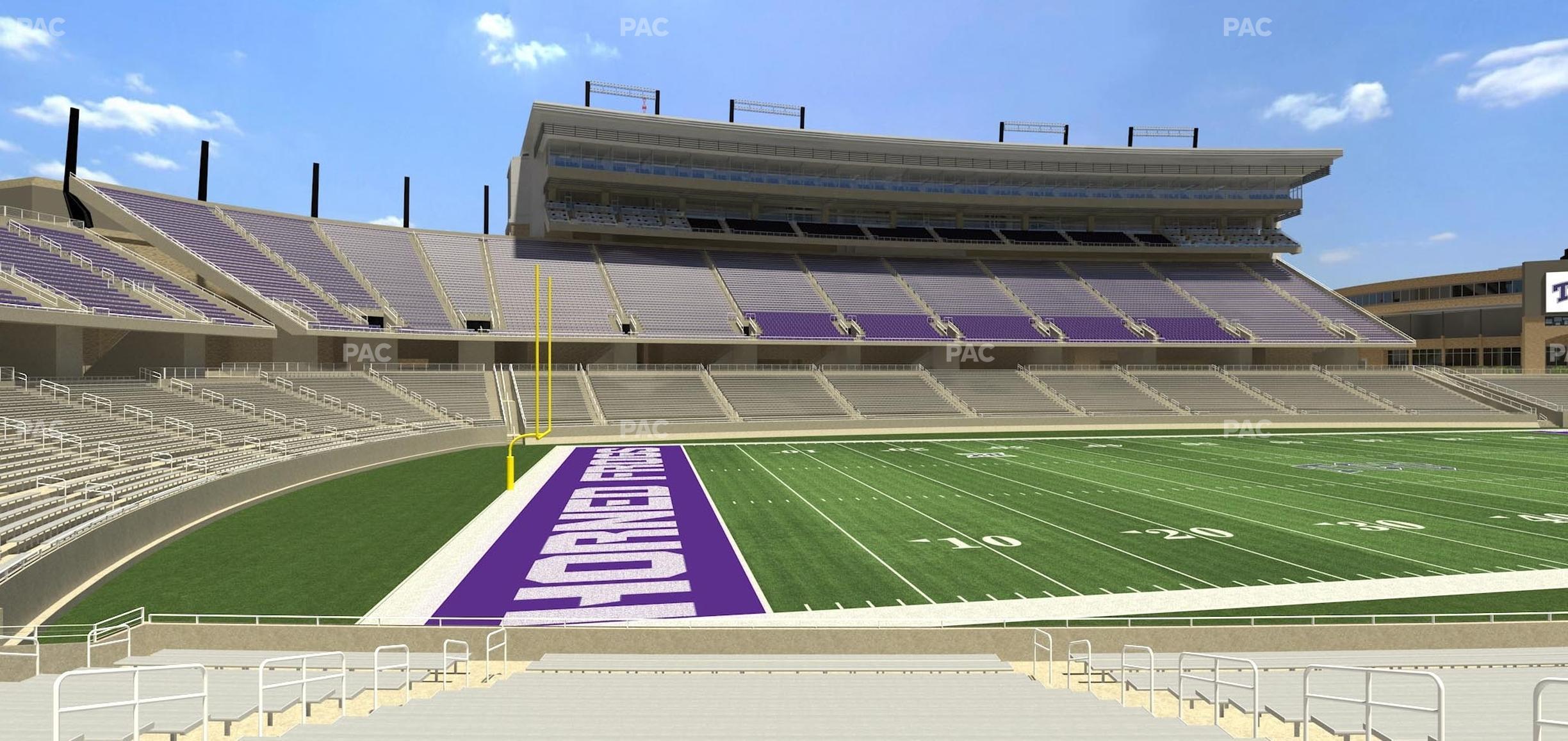 Seating view for Amon G. Carter Stadium Section 108