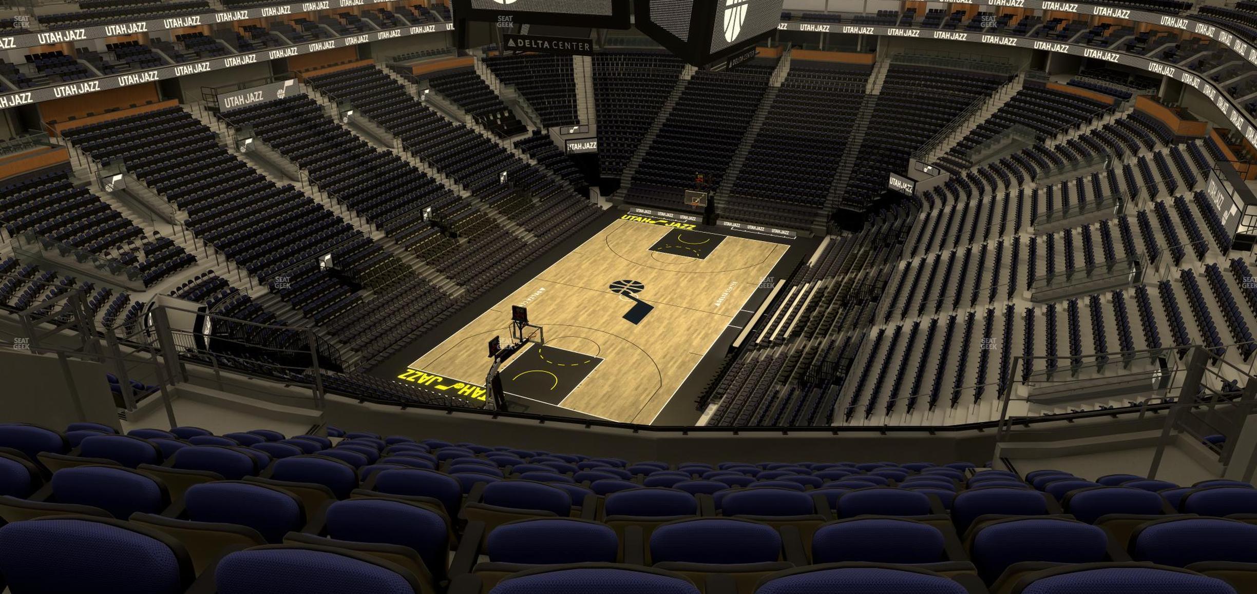 Seating view for Delta Center Section 119