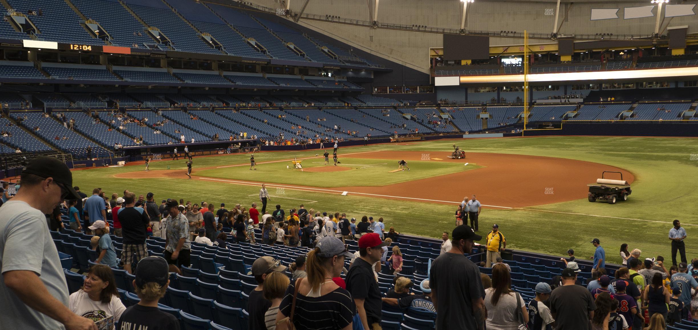 Seating view for Tropicana Field Section 126