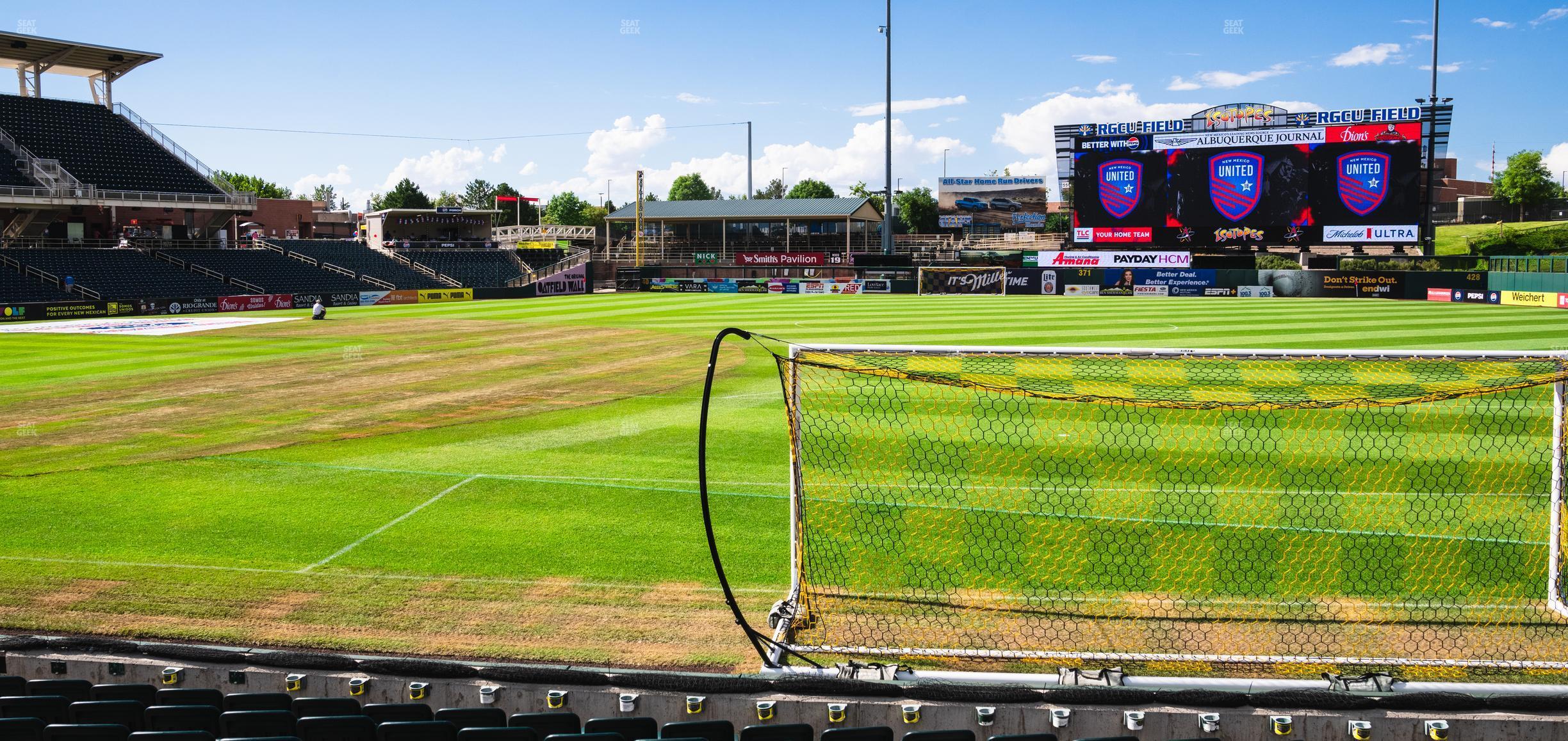 Seating view for Rio Grande Credit Union Field at Isotopes Park Section Ga Supporters