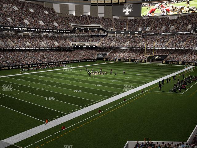 Seating view for Caesars Superdome Section 276