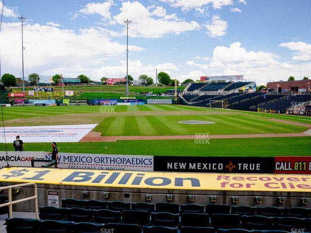 Seating view for Rio Grande Credit Union Field at Isotopes Park Section 111