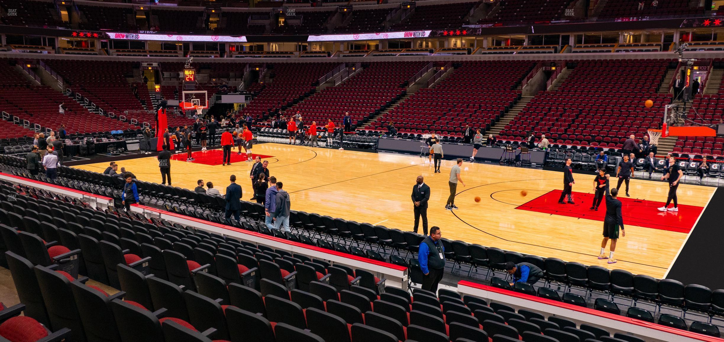 Seating view for United Center Section 110