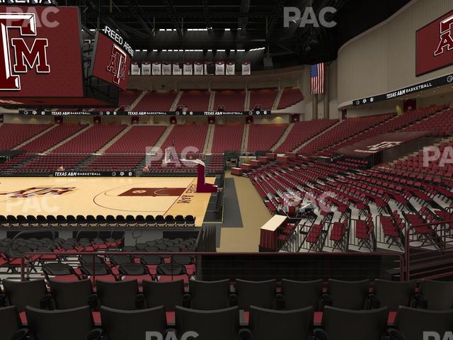 Seating view for Reed Arena Section 103