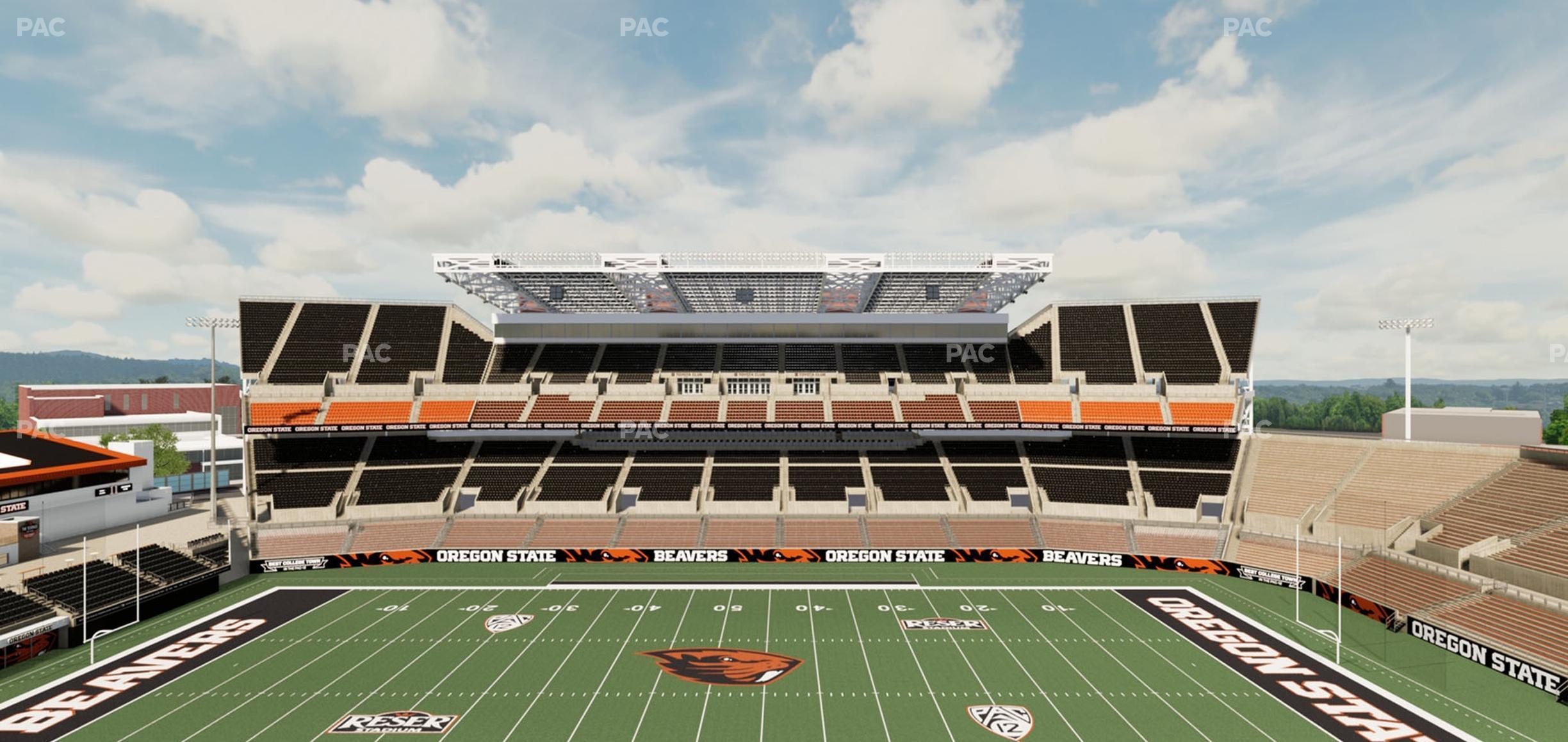 Seating view for Reser Stadium Section 332