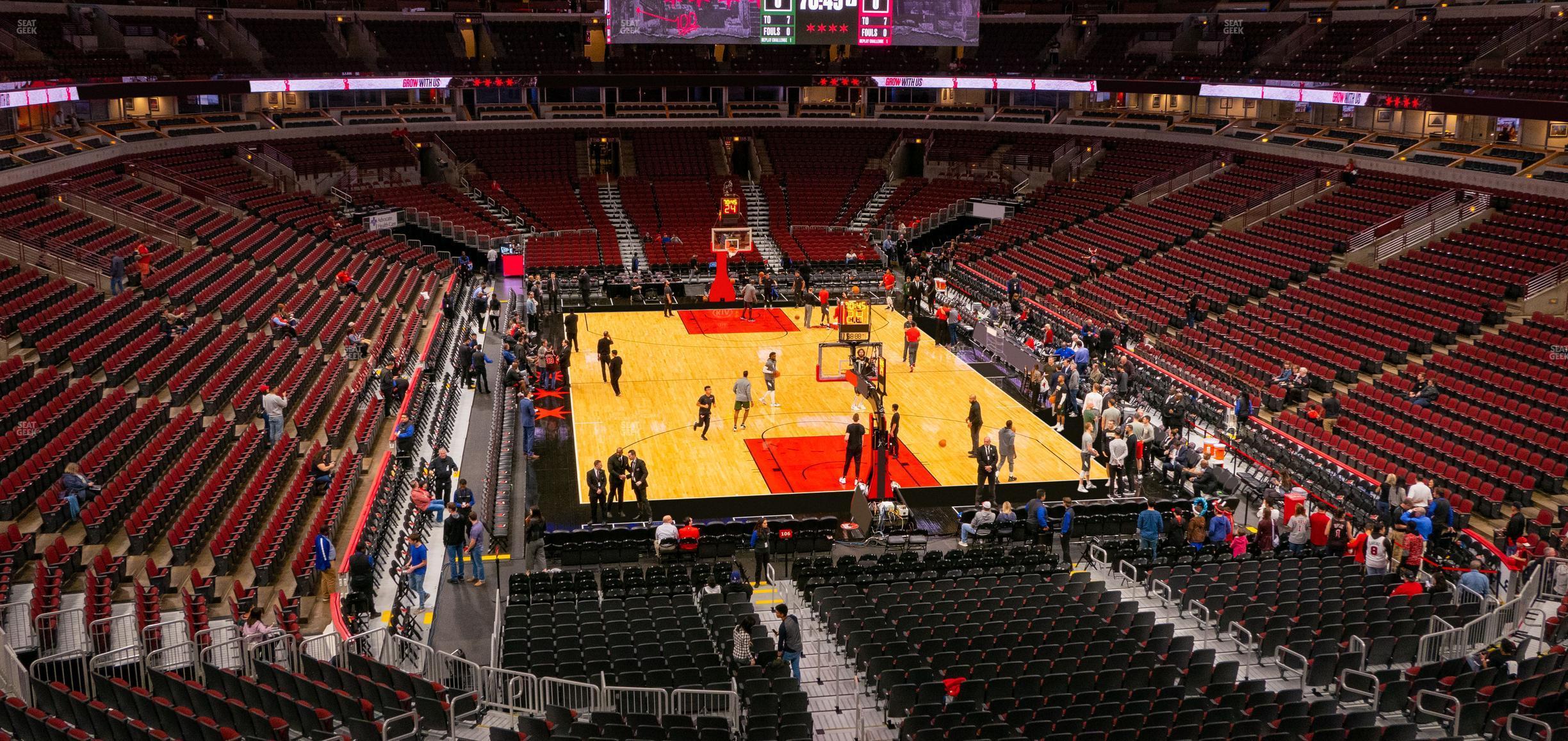 Seating view for United Center Section 210