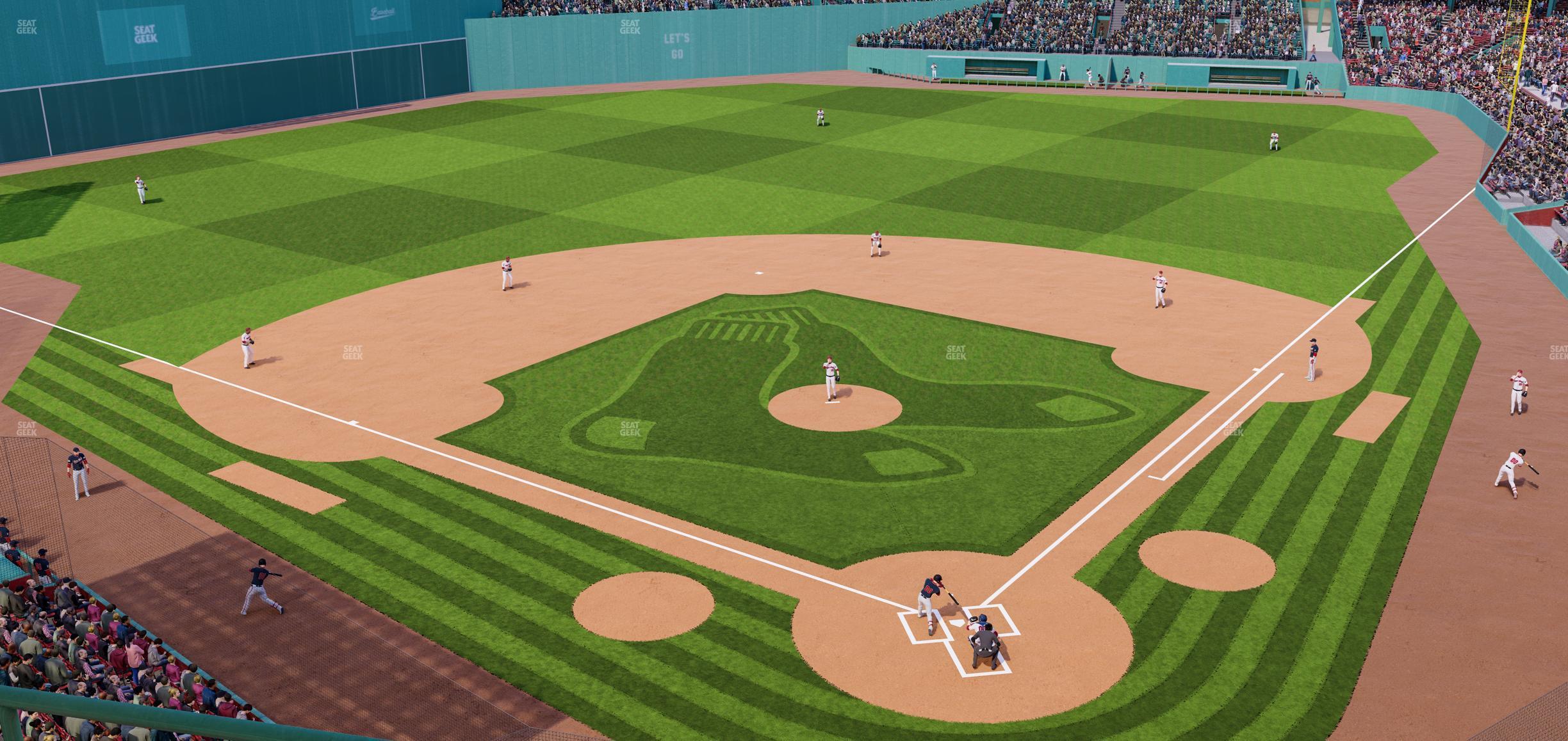 Seating view for Fenway Park Section Aura Club 4