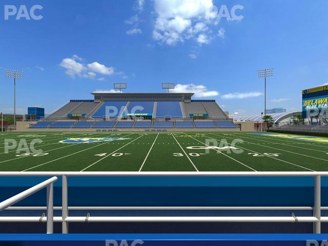 Seating view for Delaware Stadium Section East Box 67