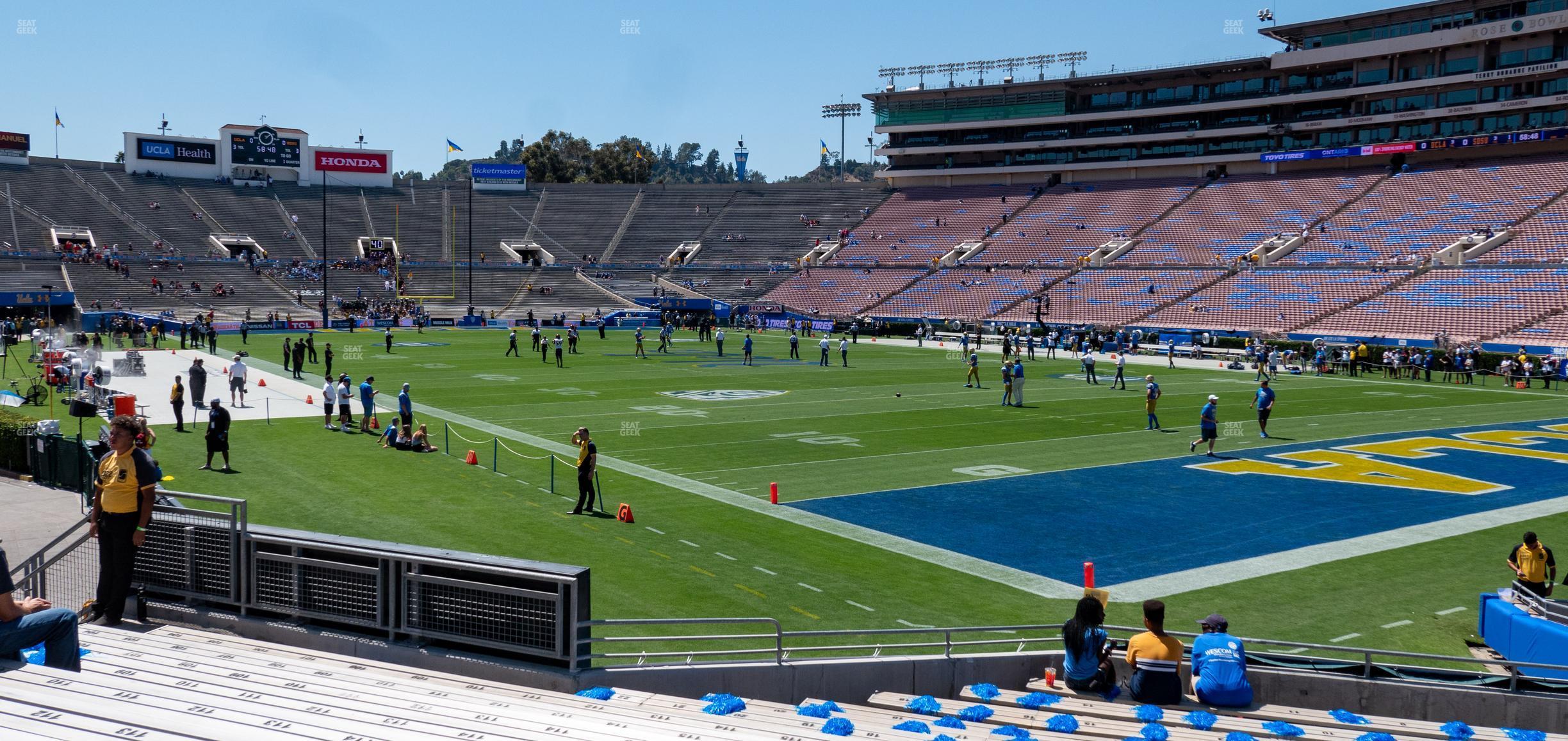 Seating view for Rose Bowl Stadium Section Lower 8