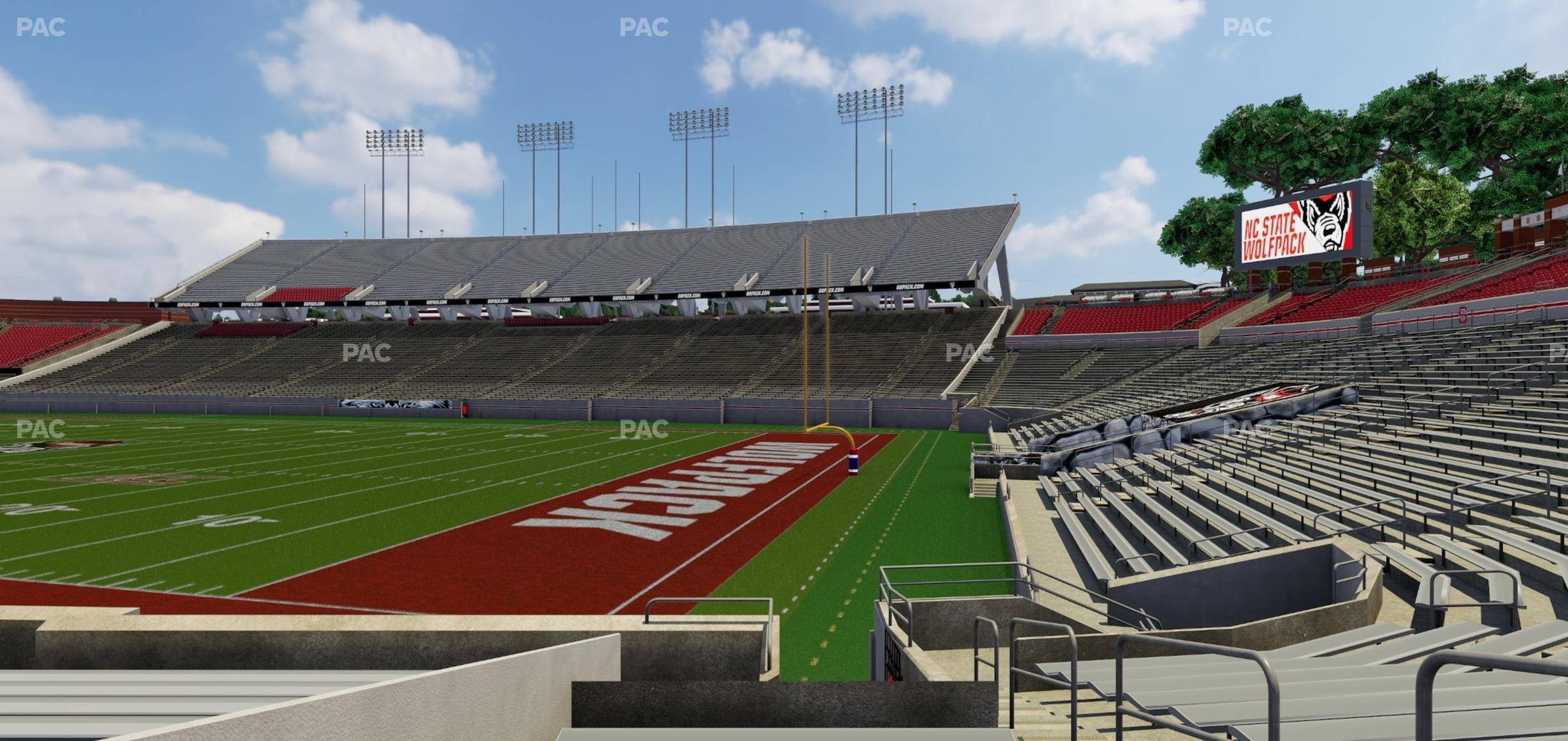 Seating view for Carter-Finley Stadium Section 119