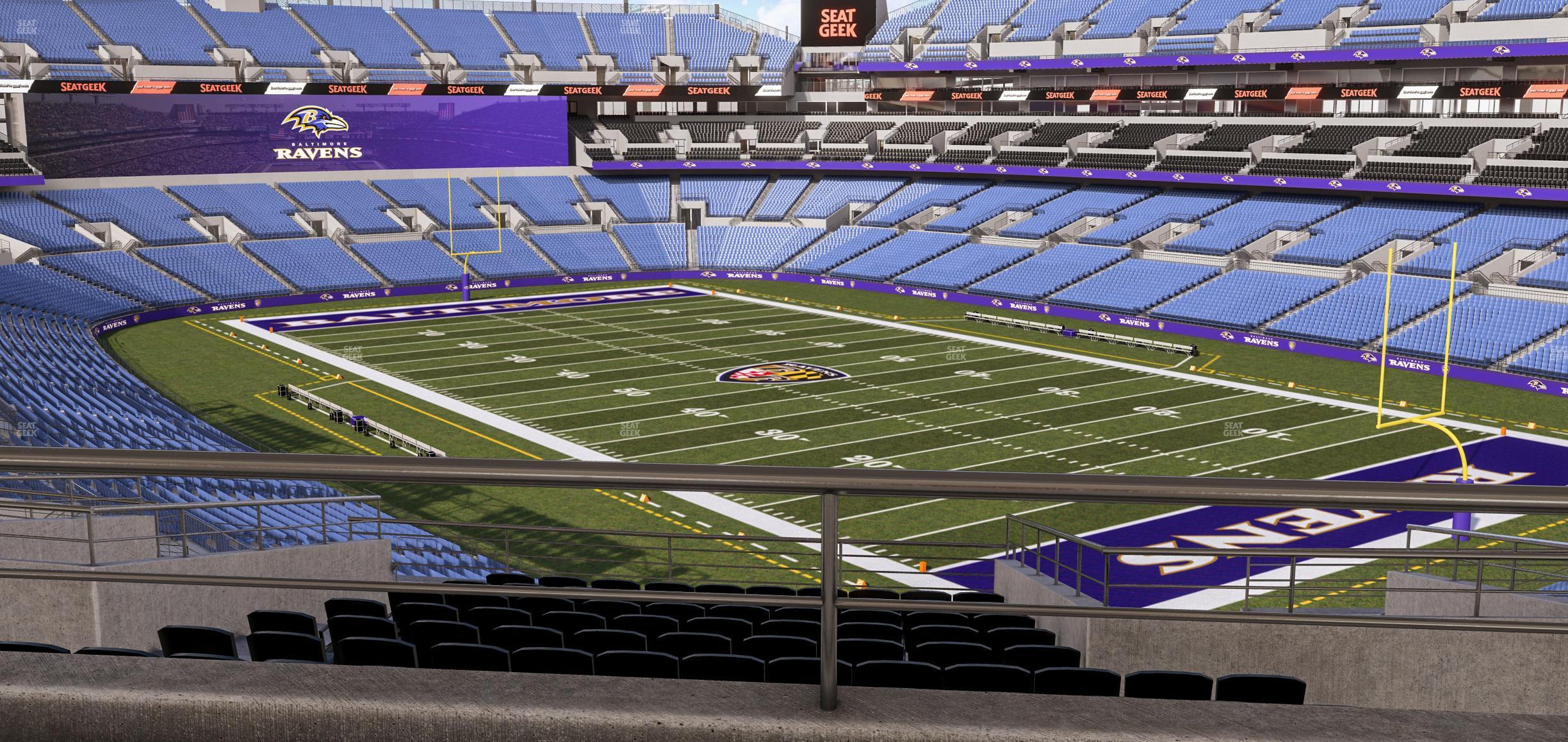 Seating view for M&T Bank Stadium Section Suite 341