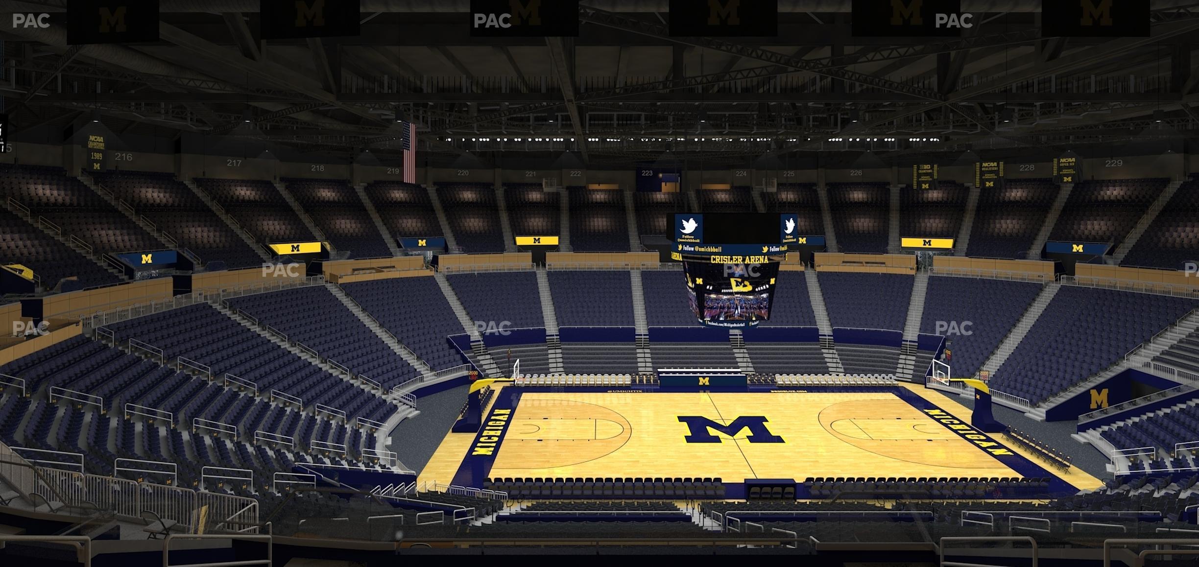 Seating view for Crisler Center Section 206