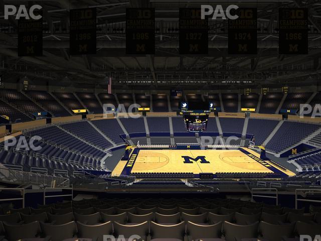 Seating view for Crisler Center Section 206