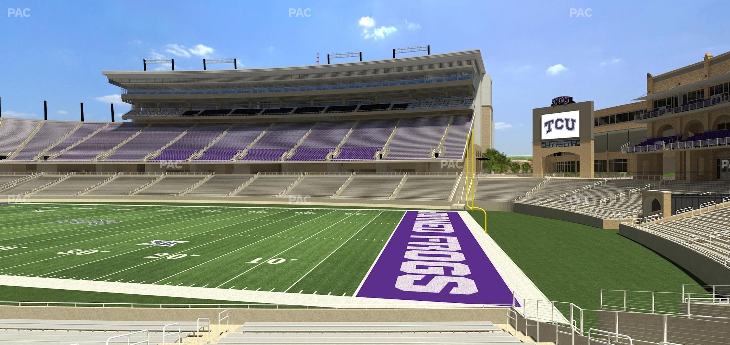 Seating view for Amon G. Carter Stadium Section 101