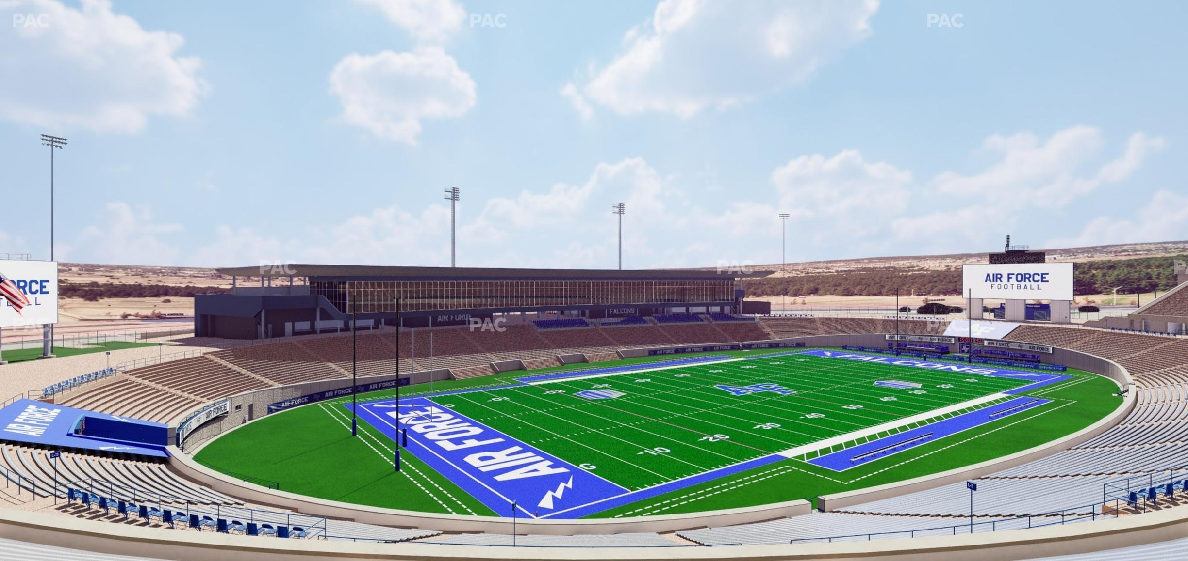 Seating view for Falcon Stadium Section M 13