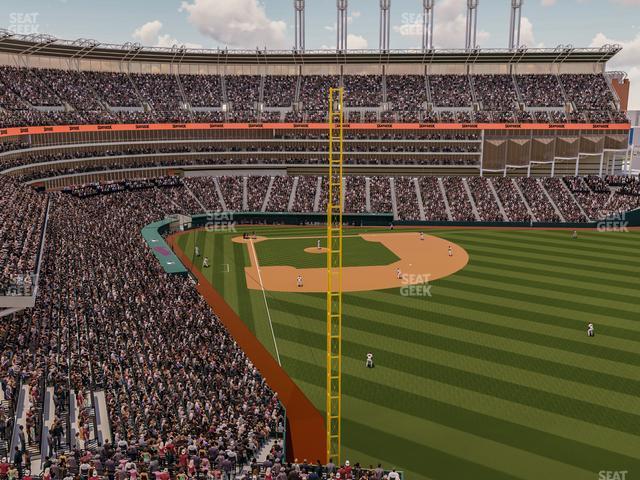 Seating view for Progressive Field Section 416