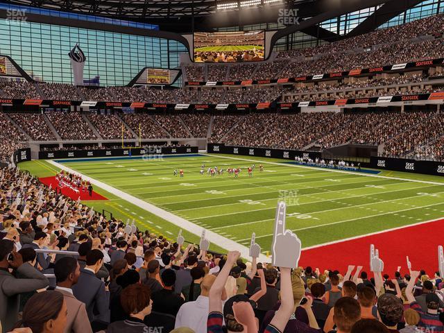 Seating view for Allegiant Stadium Section 127