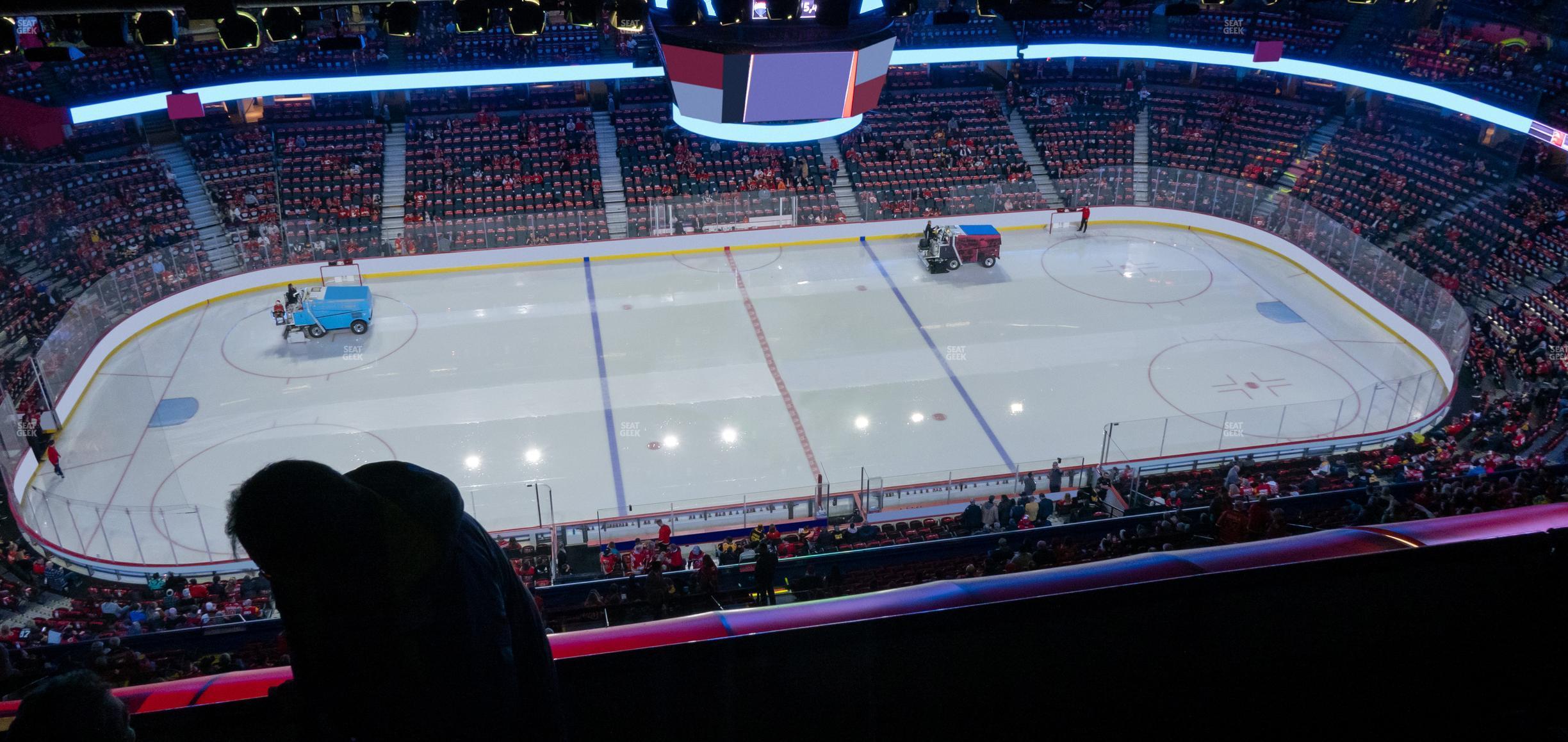 Seating view for Scotiabank Saddledome Section Press Level 15