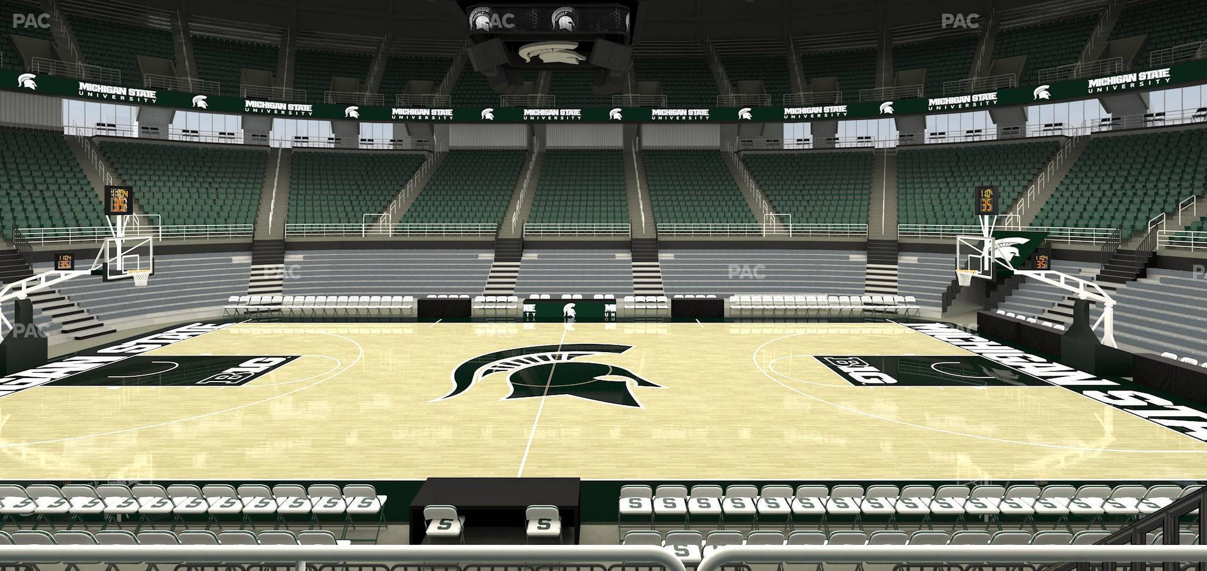 Seating view for Jack Breslin Student Events Center Section 127