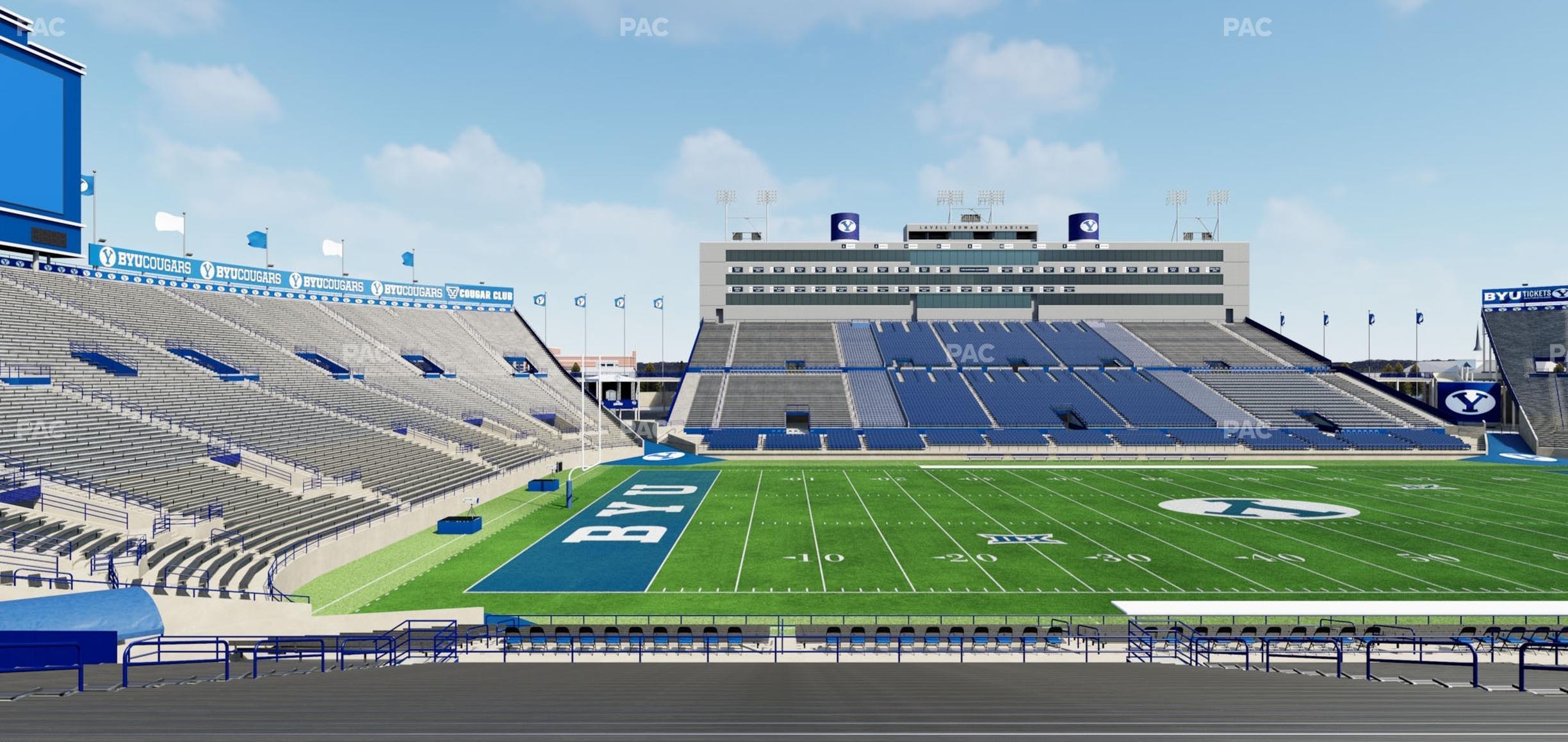 Seating view for LaVell Edwards Stadium Section 36