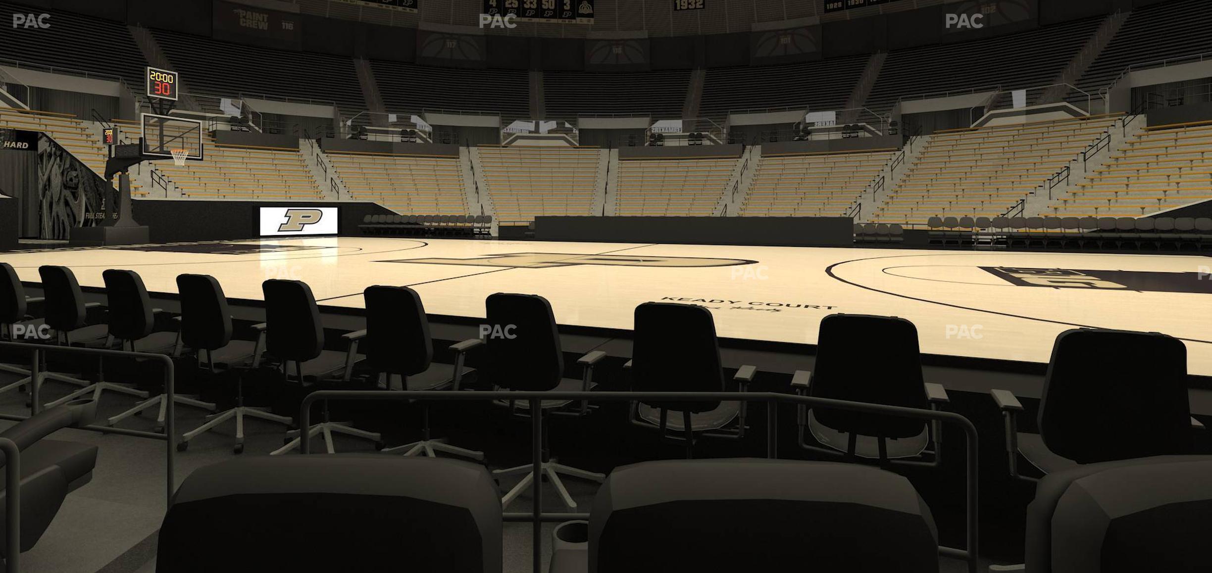 Seating view for Mackey Arena Section Courtside Floor