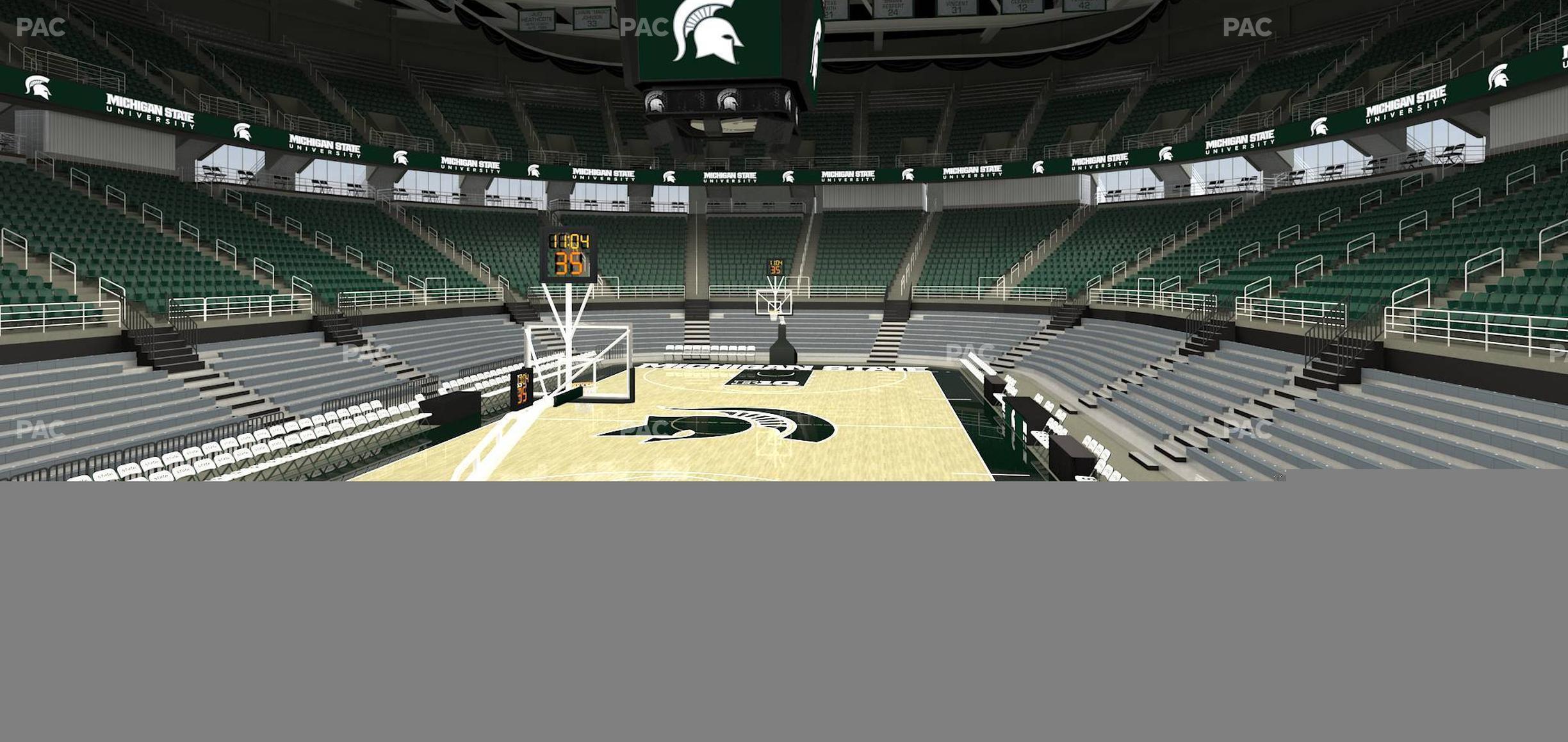 Seating view for Jack Breslin Student Events Center Section 117