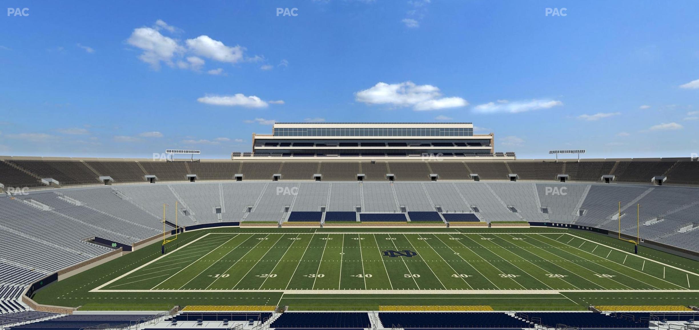 Seating view for Notre Dame Stadium Section 1842 Box 7