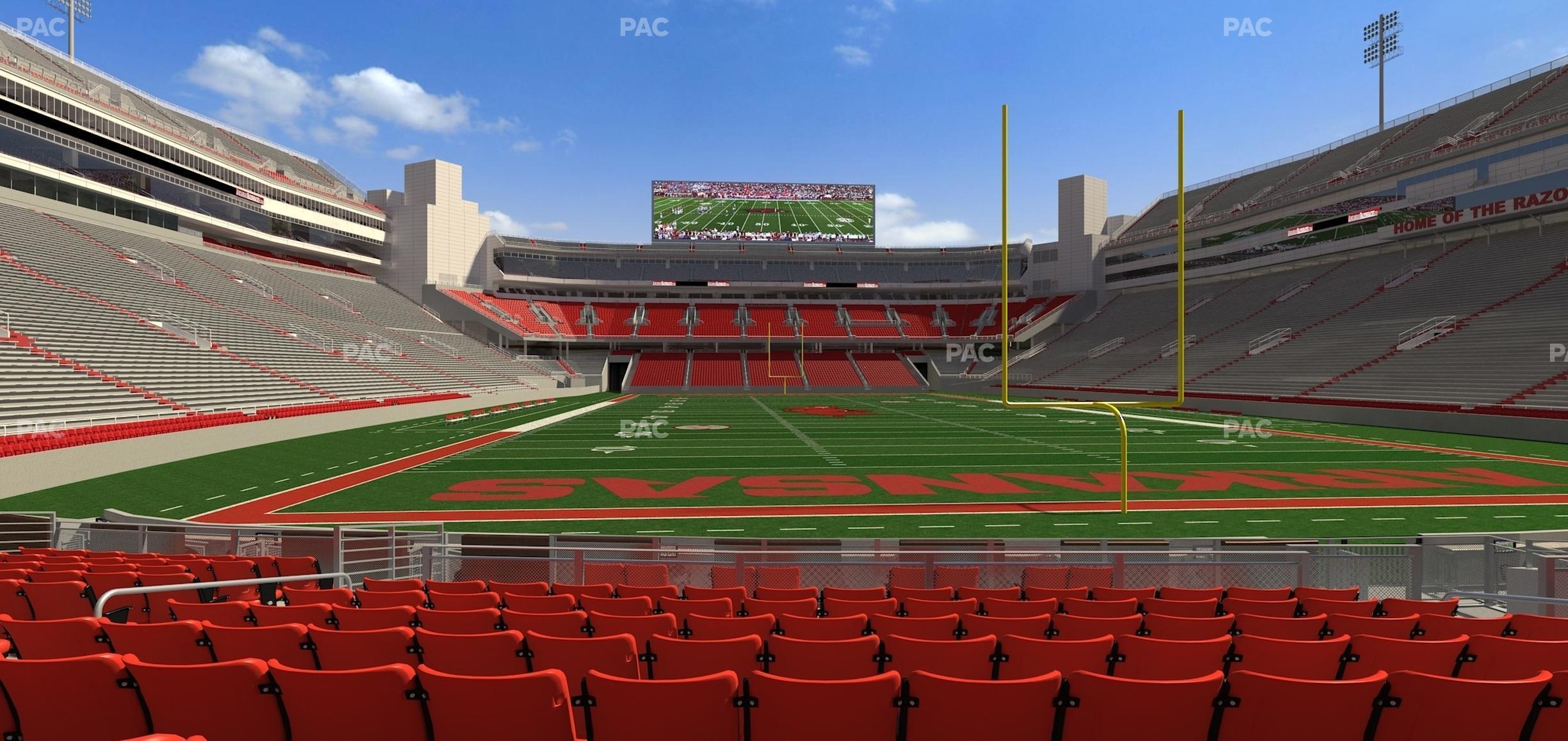 Seating view for Razorback Stadium Section F 6