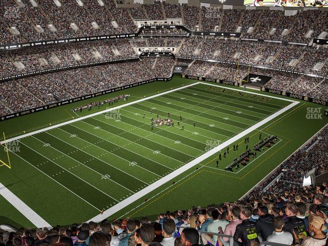 Seating view for Caesars Superdome Section 647