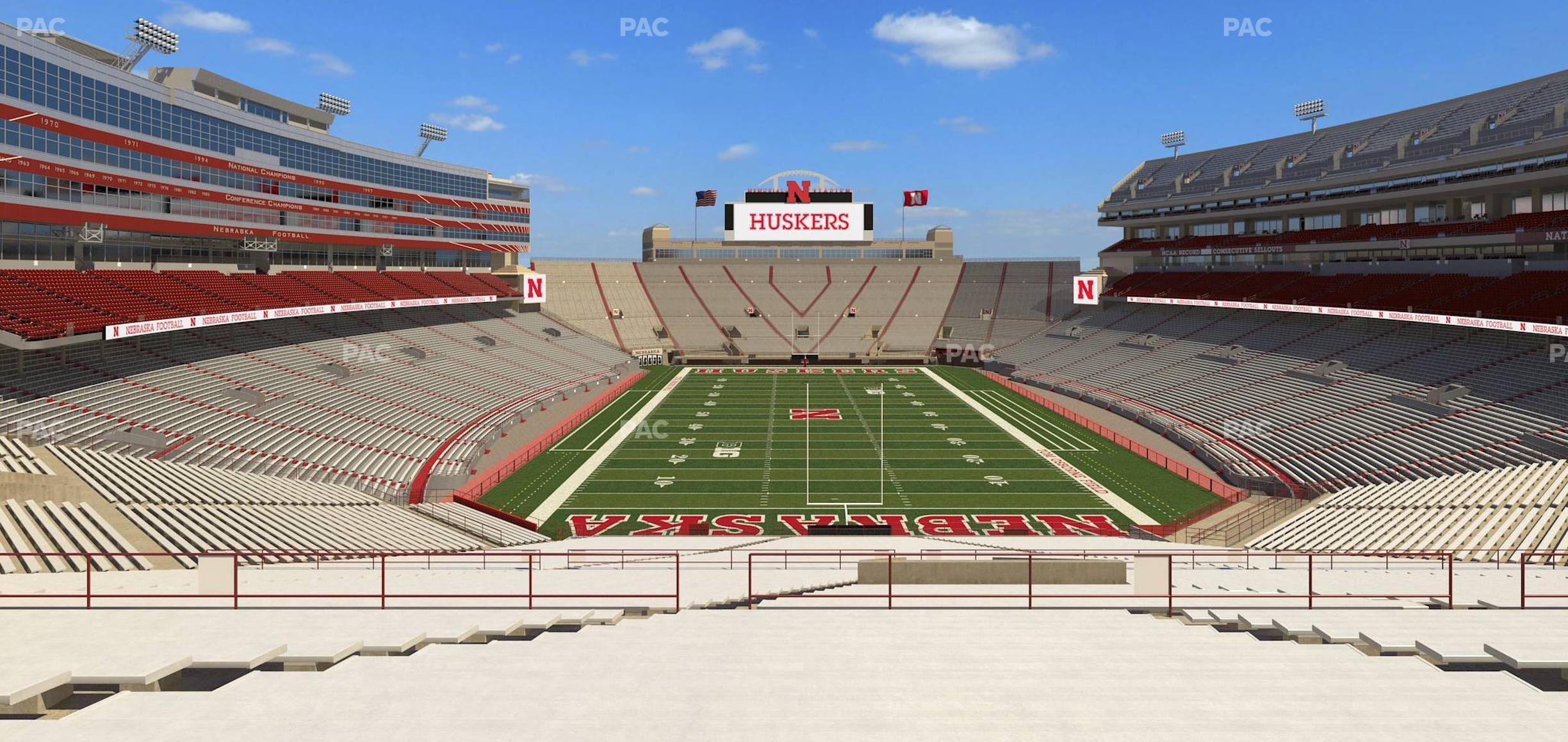 Seating view for Memorial Stadium Nebraska Section 16 B 2