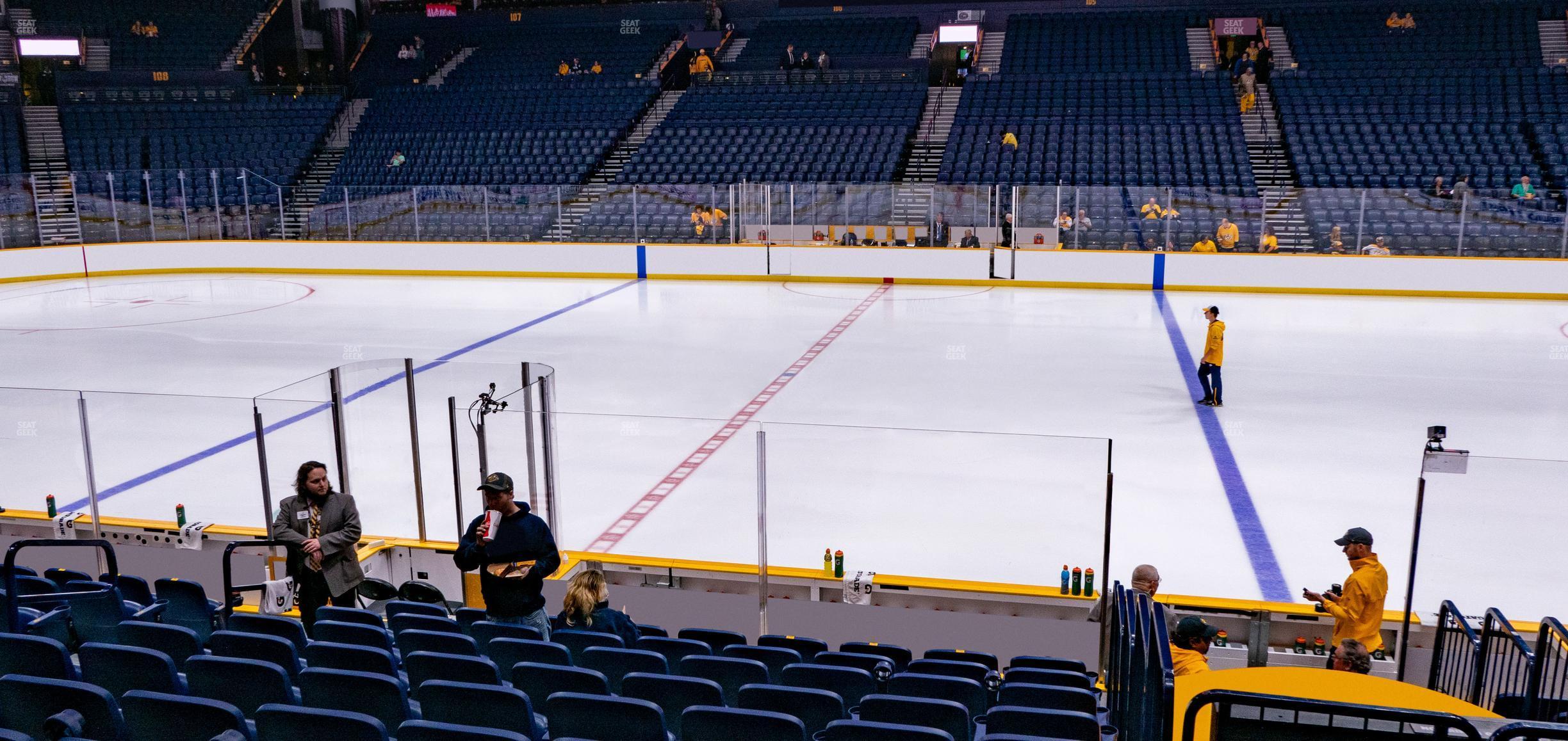 Seating view for Bridgestone Arena Section 116