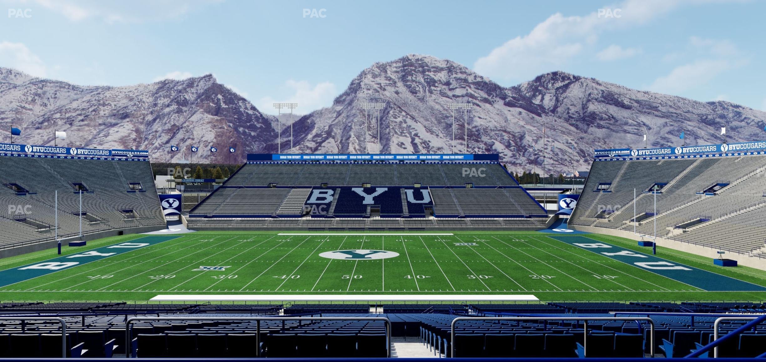 Seating view for LaVell Edwards Stadium Section 105