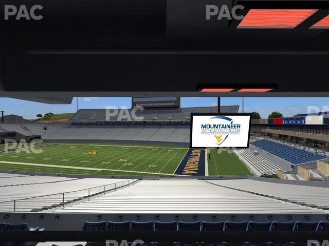 Seating view for Mountaineer Field at Milan Puskar Stadium Section Field Box 33