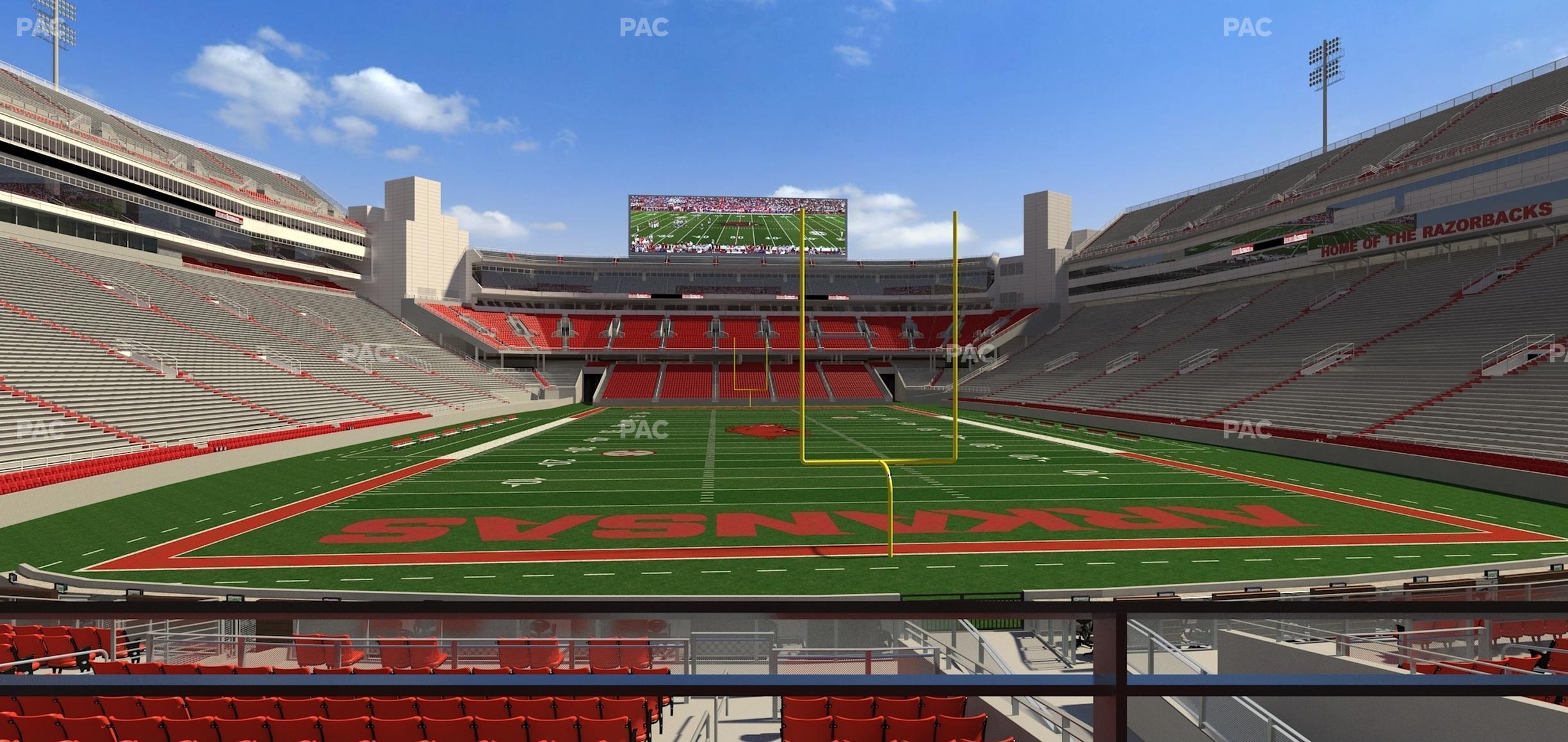 Seating view for Razorback Stadium Section Suite 5