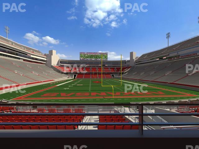 Seating view for Razorback Stadium Section Suite 5