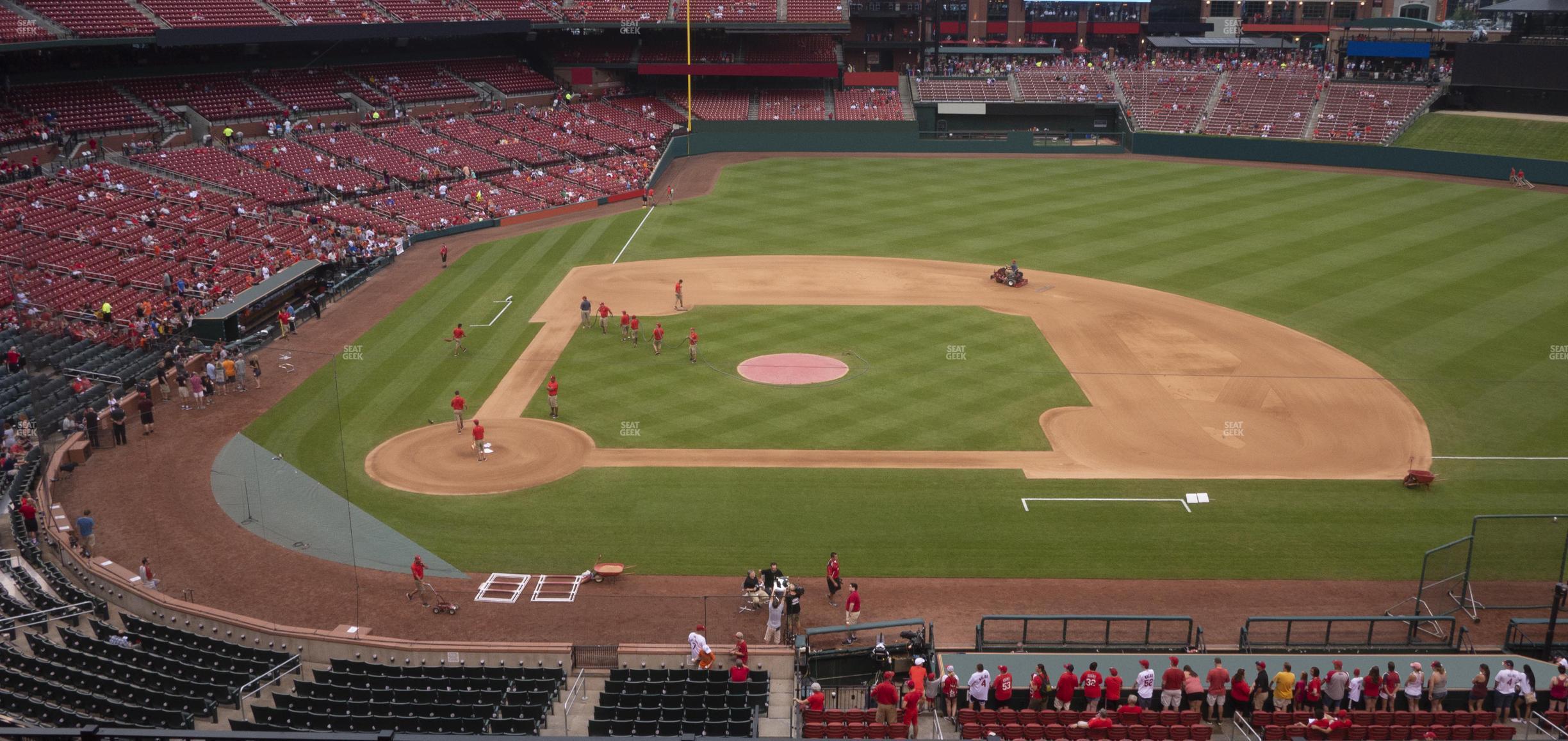 Seating view for Busch Stadium Section Infield Redbird Club 245