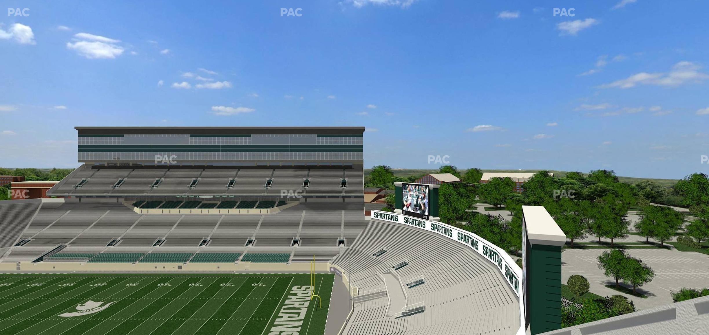 Seating view for Spartan Stadium (Michigan) Section 105