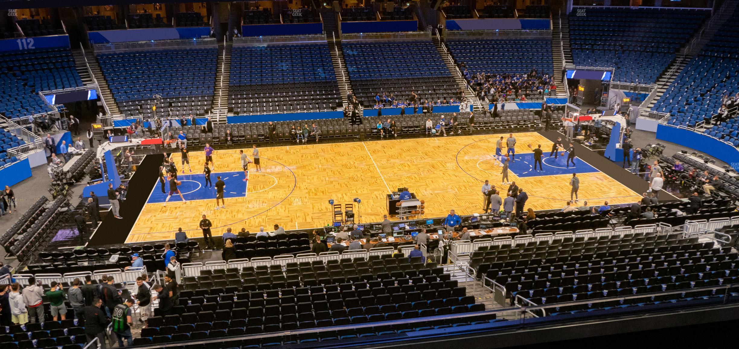 Seating view for Kia Center Section Club D