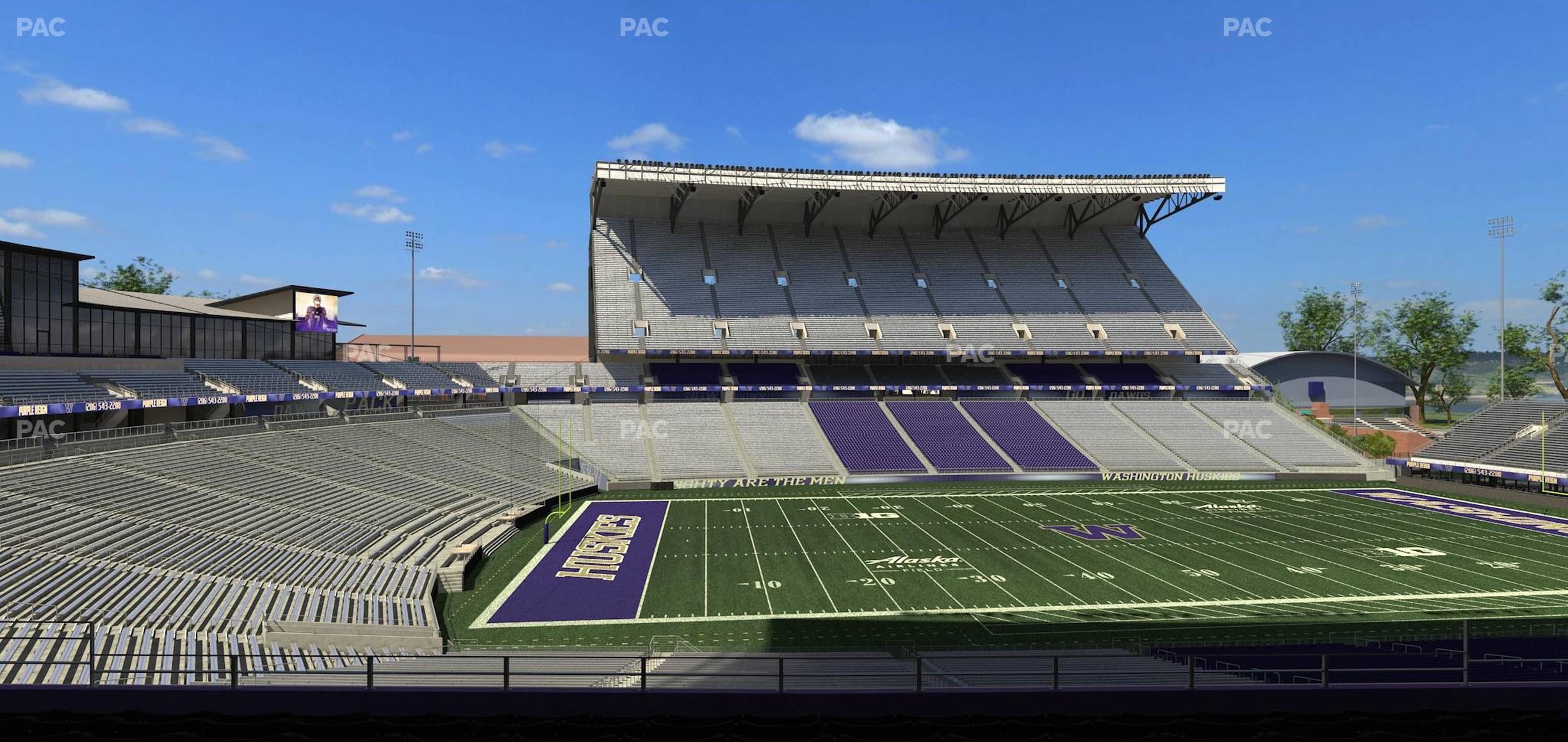 Seating view for Husky Stadium Section Club Husky 209