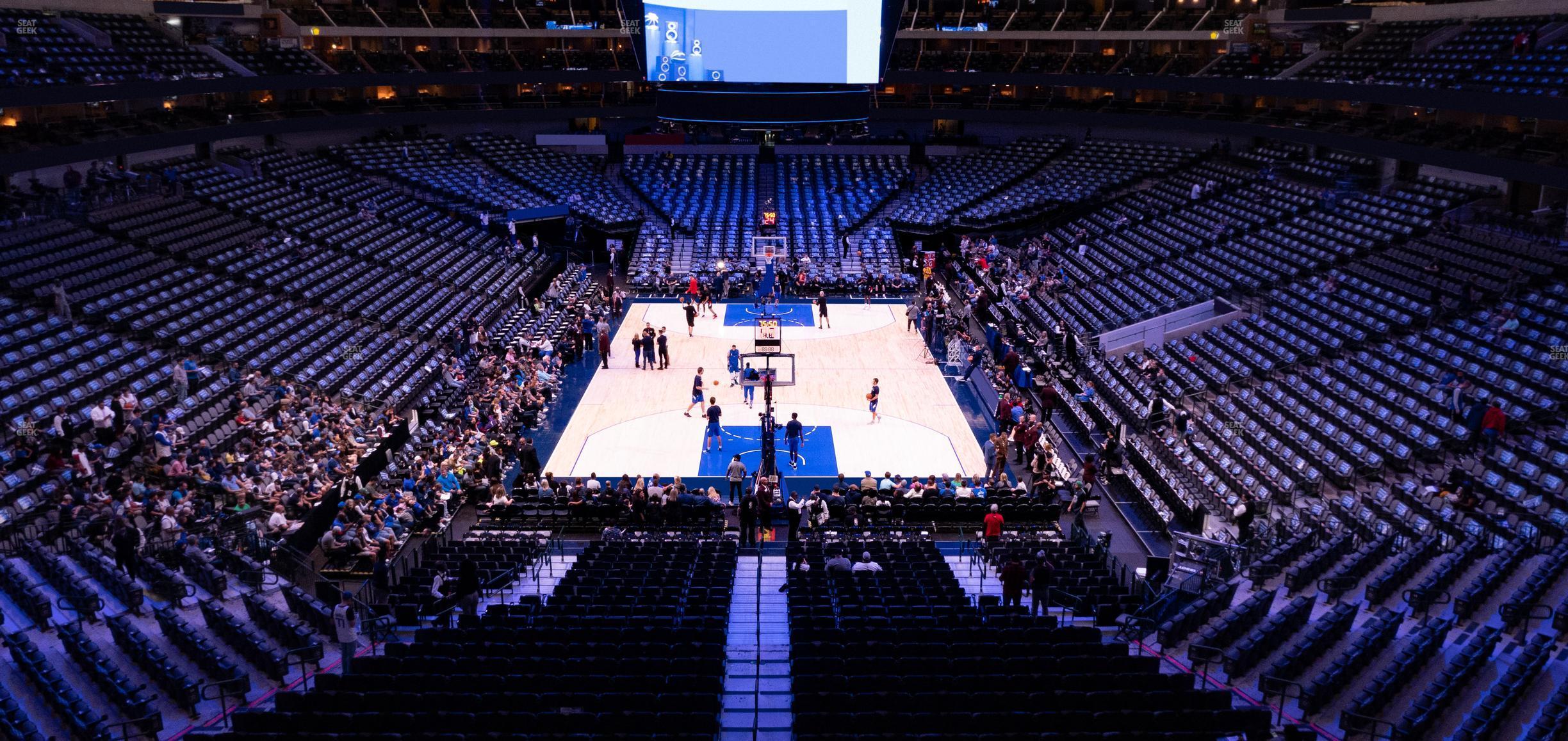 Seating view for American Airlines Center Section 201