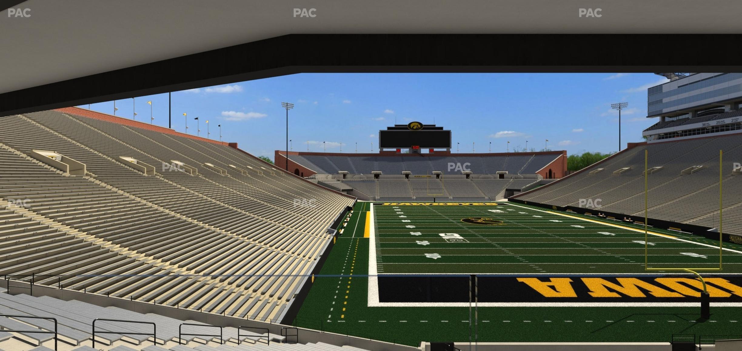 Seating view for Kinnick Stadium Section Ironmen Box 16